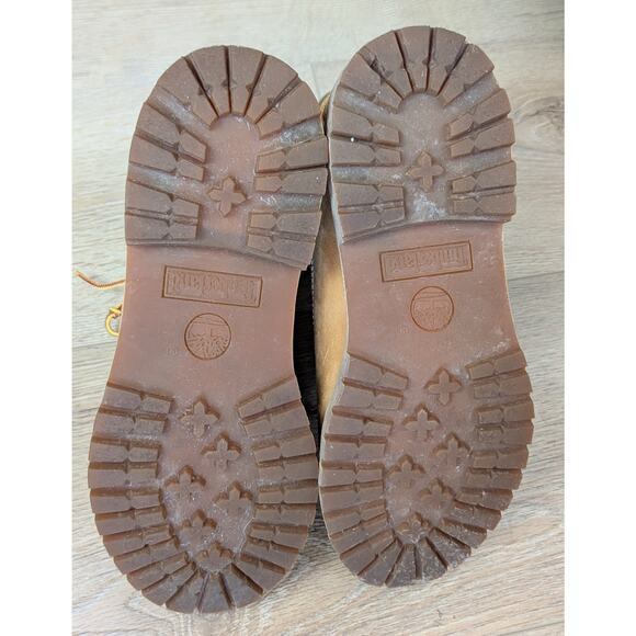 Timberland Womens Nubuck Leather Hiking Boots 8 / 8.5 Wheat 6" Premium 10361 - Picture 9 of 10